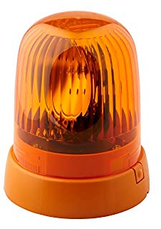 HELLA 2RL 008 727-011 Halogen-Rundumkennleuchte - KL Junior - 24V - gelb - Anbau/geschraubt - Stecker: Flachstecker