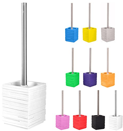 Sanilo WC Bürste, viele schöne Klobürsten zur Auswahl, hochwertige Qualität, Elegantes Design (Calero Weiß)
