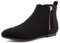 MaxMuxun Stivali Classici da Donna Chiusura Lampo di Nero Dimensione 41 EU