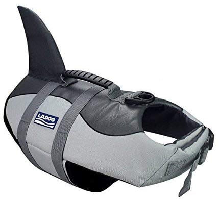 Aokay Pet Hundeschwimmweste Schwimmweste Badeanzug (M, Grau)