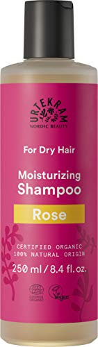 Urtekram Shampoo - Rose - Dry Hair - 250 ml,Vegan, Organic, Moisturizing, Natural Origin