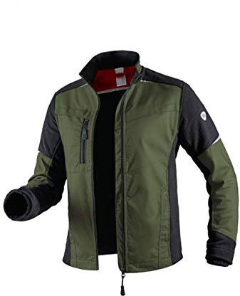 BP 1992-570-73 Hybrid-Arbeitsjacke - Gefütterter Stehkragen - Ergonomische Ärmel - Reines Polyester - Normale Passform - Größe: 64/66n - Farbe: oliv/schwarz