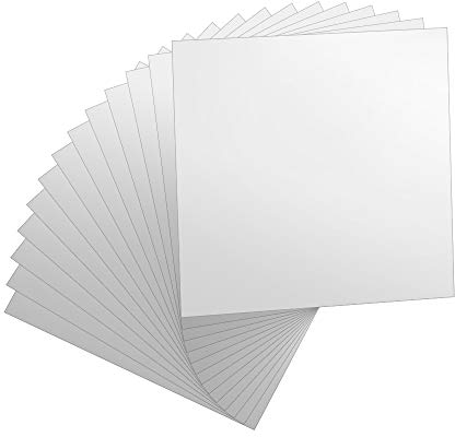 WANTOUTH 15 Stücke Schablonenfolie Mylar Schablonenblätter 30.5 * 30.5cm Mylar folie Schablonen Mylarfolien Halbtransparent Stencil Folie Schablonenkunstblatt für Zeichnungen, Kunstjournale