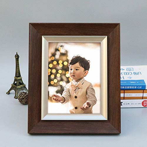LIJUCAI Modern Style Family Fotorahmen Schreibtisch & Tisch Ornamente Hochzeitsgeschenk Bilderrahmen für Wohnkultur 5/6/7/8/10 Zoll Harzrahmen, Maroon, 8 Zoll 15,2x20,3 cm