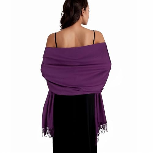 SWAT PANY Stola Lila Damen Festlich Schultertuch Stola für Abendkleid Pashmina Schal Frauen Winter Schals Tücher für Damen