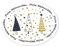 Logbuch-Verlag 200 Frohe Weihnachten Aufkleber auf Rolle weiß schwarz gold - Weihnachtssticker oval - Weihnachtskarten verzieren