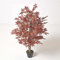 Homescapes Albero artificiale in acero rosso, albero artificiale decorativo per interni, acero artificiale in vaso come decorazione per la casa, 120 cm