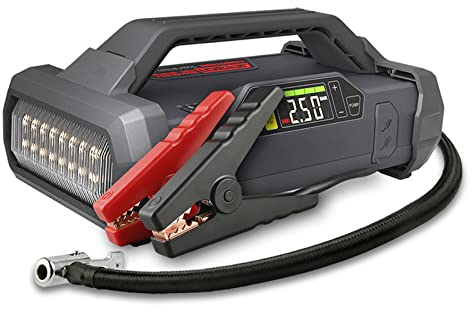 Batería de Coche Arrancador Portátil Automático Multifuncional Automóvil Móvil Fuente de Alimentación de Arranque de Emergencia 12V Banco de Energía Fuente de Alimentación Linterna Bomba