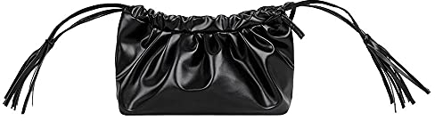 Liu Jo Schal mit Perlen TF0205, Schwarz , 160X40