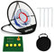 Golf-Übungsnetz mit Golf-Schlagmatte, Pop-Up-Golfnetz, tragbares Chipping Net, Golfziel, Holz-Tees, Gummi-Teehalter, Golfbälle, Feste Teile für Schwungtraining (Golfnetz + Matte)