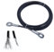 xiaghua369 1m/1.5m/1.8m/2m/2.5m/3m/3.5m/4m/5m/6m/7m Gym Wire Rope Heavy Duty Steel Wirerope For Home Cable Machine Thick 5mm Rope Fitness Pulley Accessories (Size : 1m)