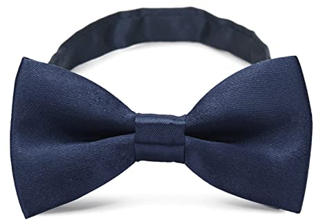 RSXING Kinder Jungen Klassische Vorgebundene Fliege - Verstellbare Smoking Fliege für Kleinkinder und Baby - Hochzeit, Geburtstag, Party Mode Zubehör - Blau