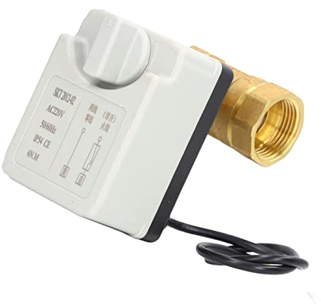 Kugelhahn 1 Zoll , elektrischer Kugelhahn Messing DN25 2 Wege manuell automatisch IP54 Schutz f¡§1r Synchronmotor