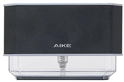 AIKE AK1061 Dispensador De Jabón De Cocina De Acero Inoxidable 240ml con Esponja Incorporada - Dispensador De Detergente Manual 2 En 1 con Esponja