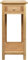 FEFE® Hygrad Bamboo Tall Side Bedroom Living Room End Table with drawer & lower shelf