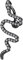 beyoutifulthings Bauch-nabelpiercing Zirkonia Pavé Schlange Schwarz Clear Nabel-Piercing Chirurgenstahl Bananabell Stab-länge 10-mm