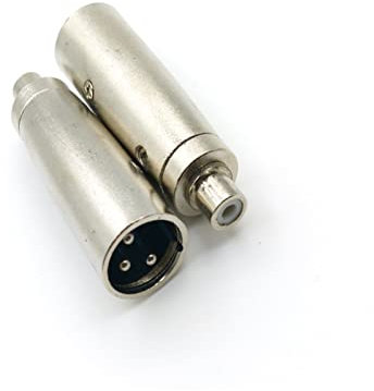 ZUMLED 20pcs 3Pin XLR mâle vers Prise RCA/Adaptateur de connecteurs Audio Femelle RCA (Color : XLR to RCA Female)