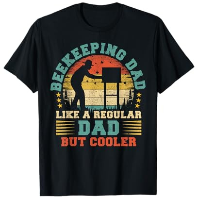 Vintage Beekeeping Dad Like A Regular Dad Father's Day T-Shirt