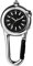 JewelryWe Karabineruhr Taschenuhr Uhr mit Karabiner - Clip-On Quarzuhr Leuchtendes Gesicht Analog Quarz Uhren für Ärzte Krankenschwestern Sanitäter Köche Silber/Schwarz
