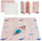 MIKMEL Spielmatte für Babys und Kinder, Faltbare Krabbeldecke, Wasserdichte Krabbelmatte aus Schaumstoff, Kindermatte zum Lernen, Tragbar Rutschfest, Doppelseitige Schaum Matte (Bären/Sterne)