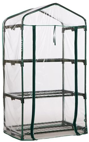 Fukamou Copertina della Casa Verde | Serre Trasparenti per Esterni in PVC | Copertura per Serra Portatile, Piccola Serra Impermeabile per Esterni, Piante, Giardinaggio