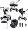 Babymore Mimi Travel System Pecan i-Size Car Seat Silver - 3 in 1 Travel System, Foldable & Head Rest Reclining Features, Pecan i-Size Car Seat with ISOFIX Base & Essentials, 0-4 Years | Up to 22 Kg