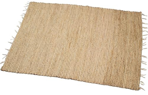 DRW Rechteckiger Teppich aus Seegras, natürlich, 1 x 170 x 120 cm