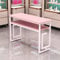 BOYITES Professional Nail Tech Work Table, Freestanding Manicure Table for Nail Salon, Modern Art Nail Workstation for Nail Technician, Simple Style Pedicure Desk with 2 Layers,Pink A 100cm