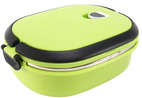 Exogio Fiambrera de acero inoxidable para niños y adultos, fiambrera de 900 ml, fiambrera de metal, para el desayuno, para la escuela