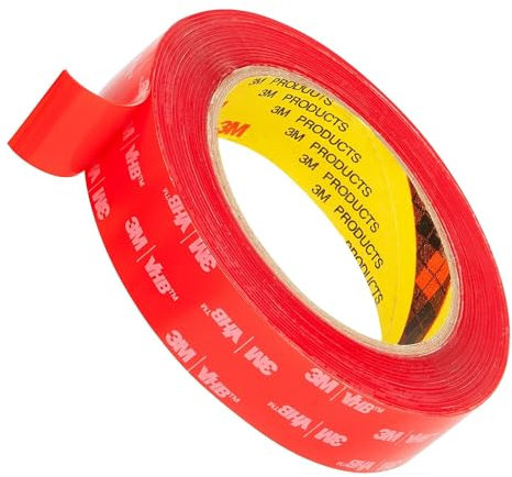 3M Double Sided Mounting Tape 25mm x 4.7m Clear 4905 0.5mm Thick Heavy Duty Adhesive Waterproof Foam Tape for Car Home Office Deco