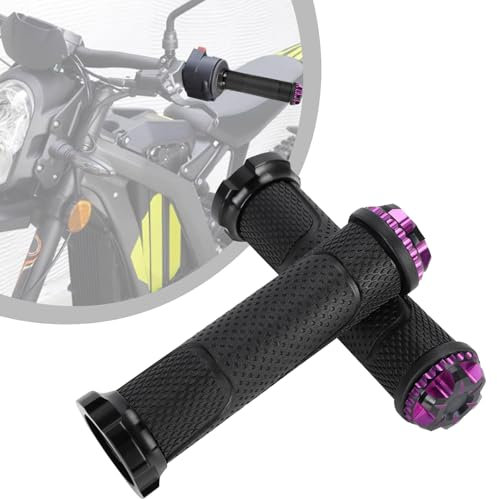 1 Paio Manopole Manubrio Moto, Manopole Moto Antiscivolo Manopole Acceleratore per Bici Elettrica Sur Ron Light Bee S/X X160/X260 Talaria Sting X3/MX3/MX4 Viola
