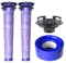 Paquete de 4 filtros de aspiradora de repuesto y cubierta trasera del motor compatible con aspiradoras inalámbricas Dyson V7, V8 Animal, SV10, 2 prefiltros, 1 postfiltro, 1 cubierta trasera del motor