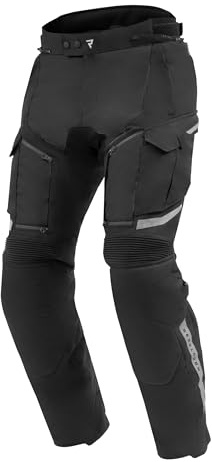 REBELHORN Cubby V Motorradhose Herren | Textil | Knie und Hüftprotektoren Stufe 2 | HydraShield Membran und Thermofutter | Große Belüftungspaneele