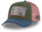 Von Dutch Kappe für Damen und Herren, Trucker-Kappe, verstellbar mit Snapback, Khaki/Blau/Rosa, Einheitsgröße