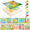 Mosaik Steckspiel für Kinder Ab 2-5 Jahre - Bastelset Mit 240 Steckperlen, 10 Bilder, Pegboard - Montessori Holz Spielzeug für Mädchen Und Jungen