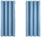 MRTREES Short Curtains for Bedroom and Kitchen 54 Inch Drop, Thermal Blackout Curtains Eyelet, 2 Panels 52x54 Inch 132x137 CM Sky Blue