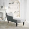 Genérico Wenjingqi-4009800 Chaiselongue mit Armlehnen, rechts, Stoff, hellgrau