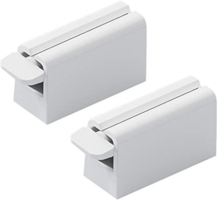 GRADENEVE Zahnpastaspender Wandmontage Spender einfach zu installieren weiß 2 Stück