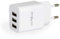 OcioDual Cargador USB, Cargador Carga rapida, Carregador USB Charger, Cargadores Moviles Carga Rapida. Fast Charger, 3X Puertos, 2.4A, 10W, Tablets, Smartphones, Blanco