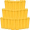 20 Pcs Reusable Coffee Cups with Lids 470 ml Plastic Tumblers Iced Coffee Cup Travel Mug for Adults and Women Kid Hot and Cold Drinks, Microwaveable (Yellow)