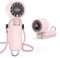 Eoboya Handheld Portable Fan, 100-Speed Adjustable,5000mAh,USB Rechargeable,7-Blade High-Speed Cooling, LED Display, 3-in-1 Foldable Desktop & Handheld & Neck,for Outdoor/Travelling/Home/Office(Pink)