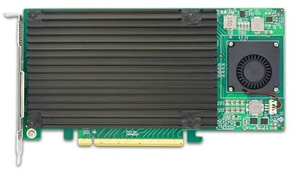 PCIe 3.0 x16 Quad M.2 NVMe SSD Adapter Card, PLX 8747 Chipset, Support 2230-2280mm SSD