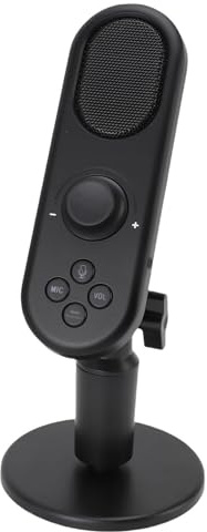 Akozon Microphone USB Microphone Haute sensibilité Claire Réduction du Bruit de Bruit de Micro Filaire karaoké en Direct Streaming