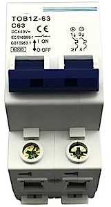 Disjoncteur 2P 63A DC 440V MCB courbe C