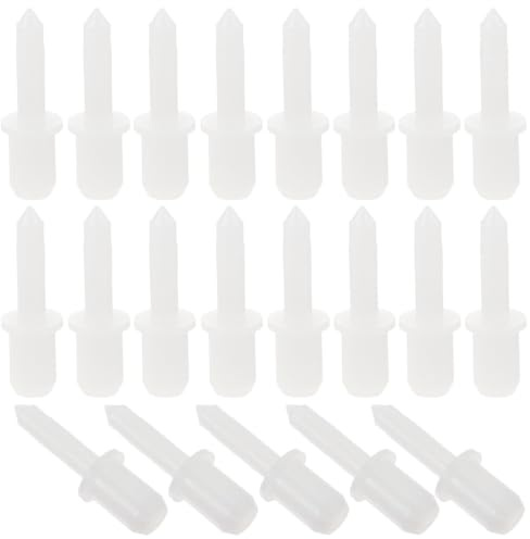 60Pcs Plastic Telescopic Shutter Replacement Pins, White Repair Kit | Cabinet and Window Shutter Parts, Practical Fasteners, Lightweight Telescopic Design, for Personal or Professional Repair