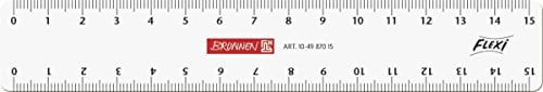 Brunnen Lineal 15cm Flexi glasklar