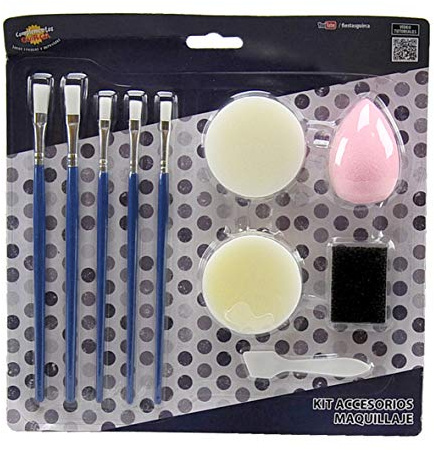 Guirca 15653 Make-up-Set für Body Painting, mit Pinseln und Schwamm, Farbe