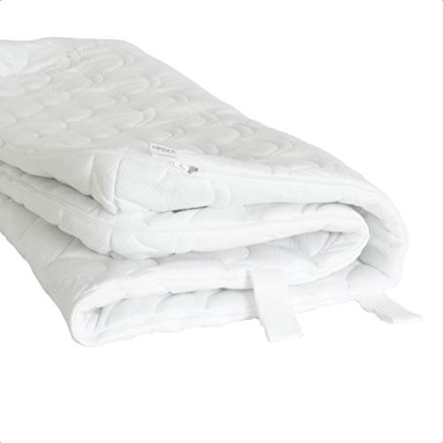 AM Qualitätsmatratzen Bio Baumwoll Matratzenbezug 120x200 für 14 cm Kernhöhe - Made in Germany & Oeko-TEX Siegel - Allergiker Matratzenbezug 120x200 mit 4 seitigem Reißverschluss - 60 Grad waschbar