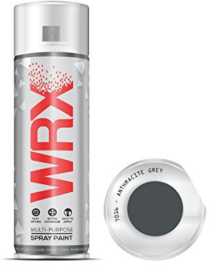 WRX 12 X Spray Paint 400 ml - Anthracite Grey 7016 - Ral 7016 Multi-Purpose, Ozone Friendly