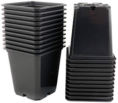 IVORYS-GARDEN 10 x Anzucht-Topf 0,5 Liter 9x9x10 cm Pflanztöpfe Vorzucht Anzucht Blumentöpfe Pflanztopf